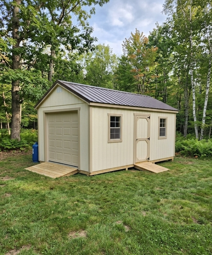 Custom barn-style shed built on-site in Berlin, NJ