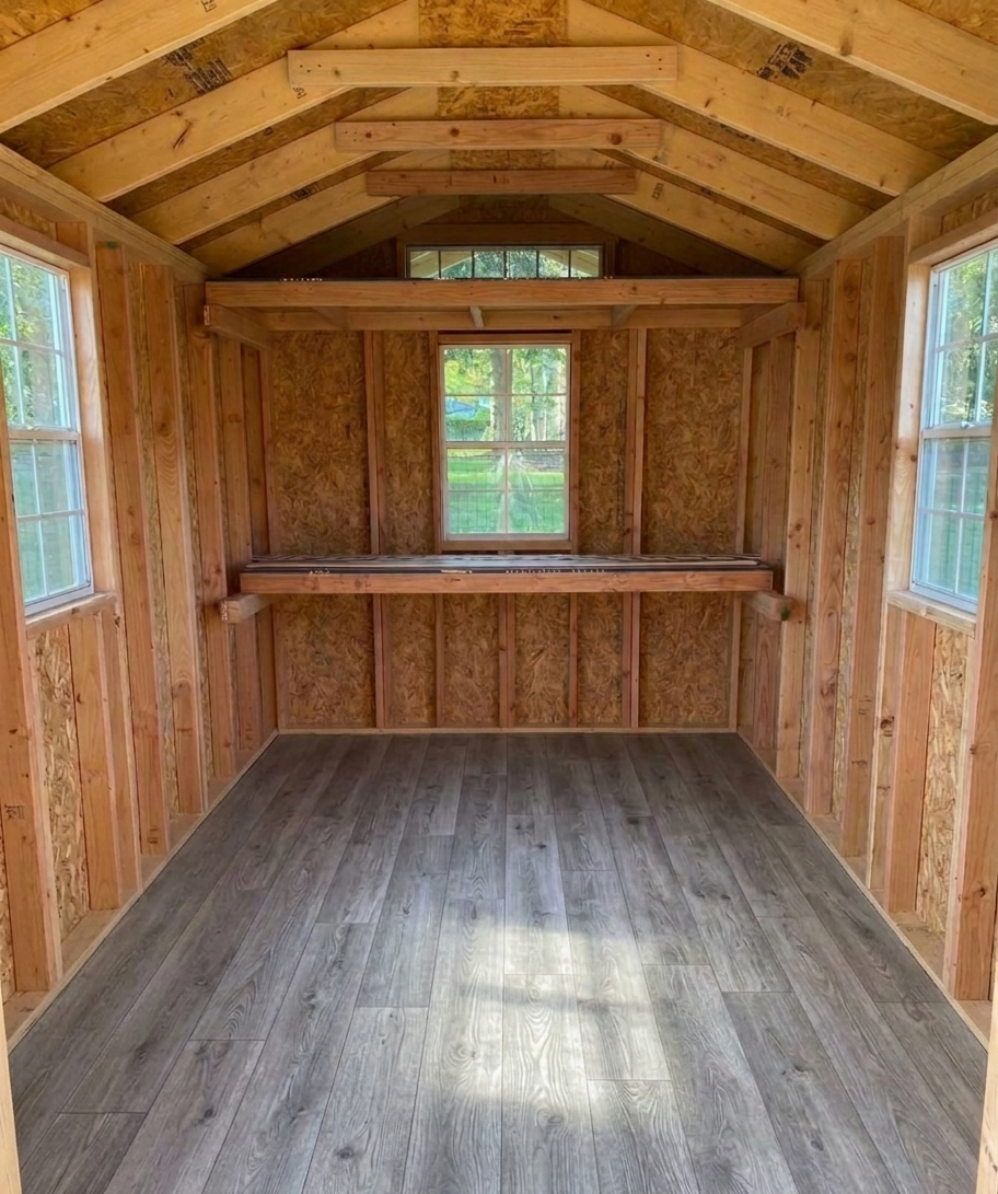 10x12 lean-to shed built on-site in Voorhees, NJ