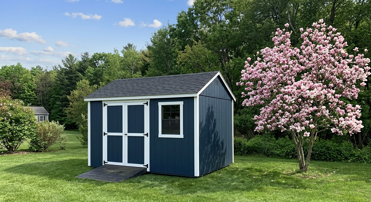 10x10 storage shed with double doors built in Woodbury, NJ